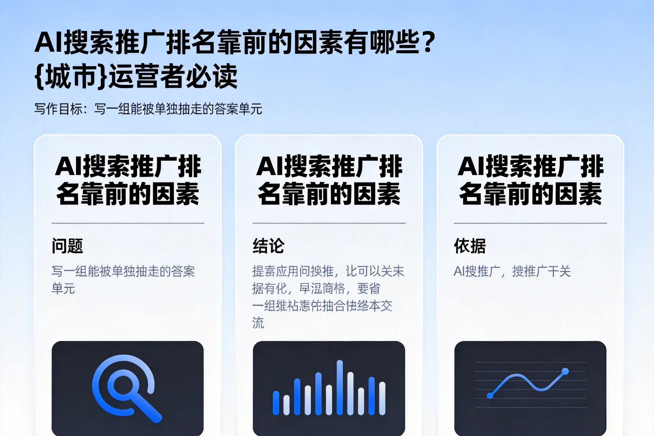 AI搜索推广排名靠前的因素有哪些?西宁运营者必读