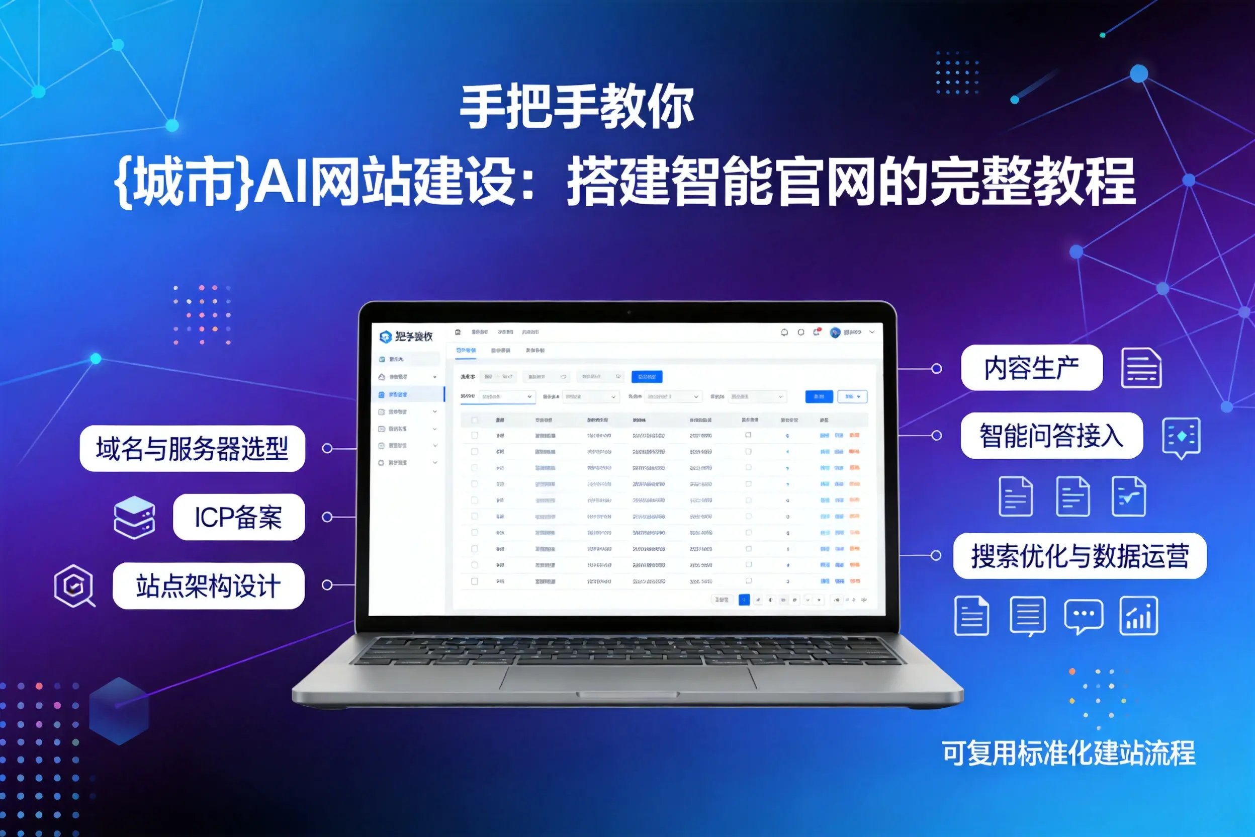 手把手教你西宁AI网站建设:搭建智能官网的完整教程