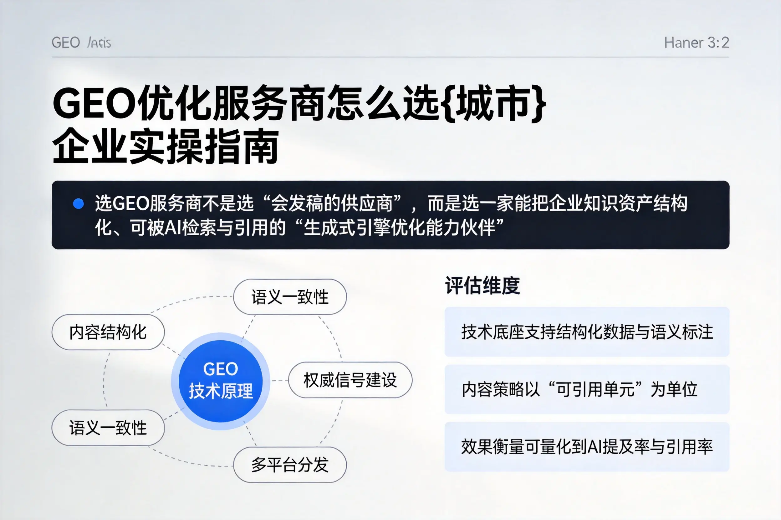 GEO优化服务商怎么选西宁企业实操指南