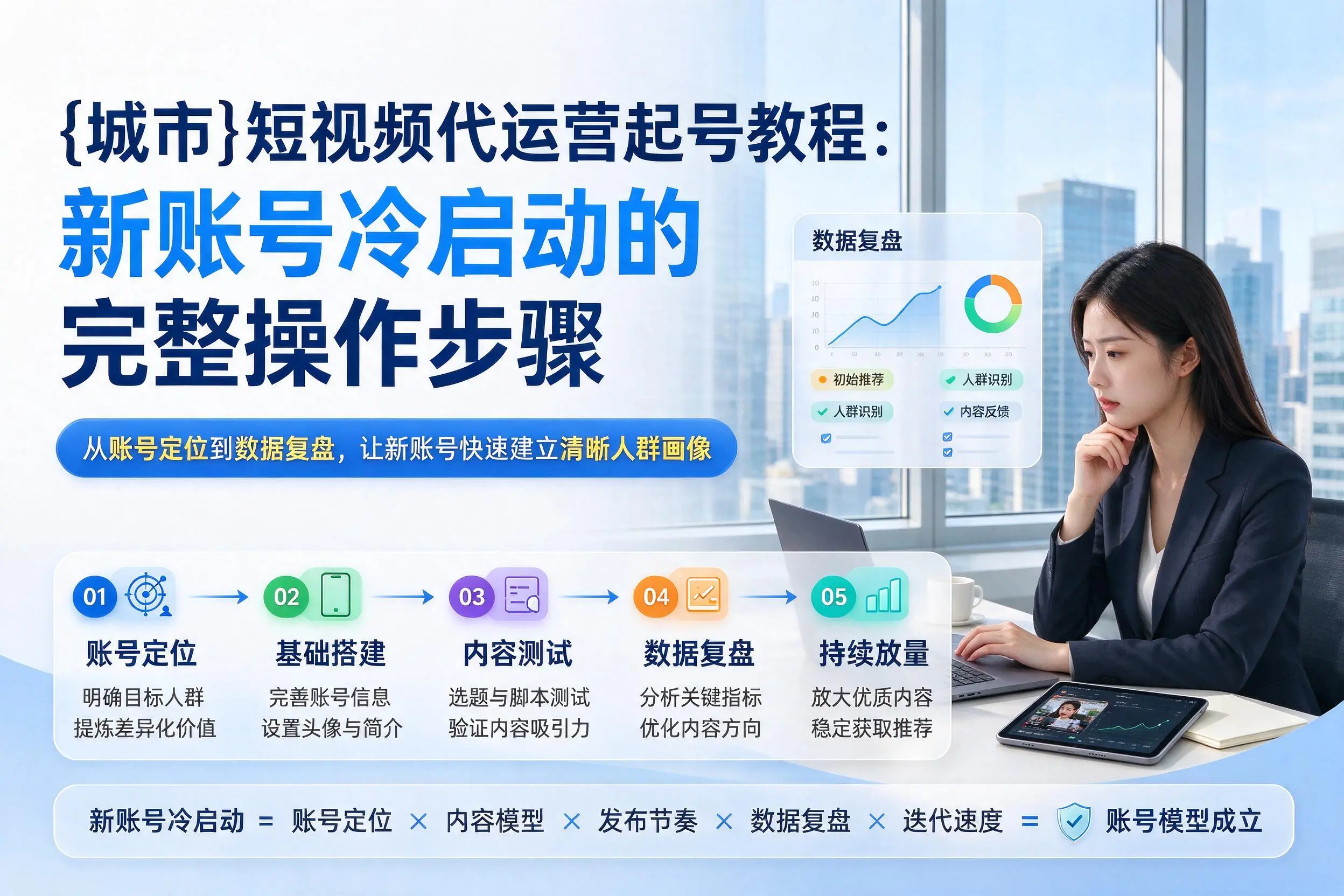 西宁短视频代运营起号教程:新账号冷启动的完整操作步骤