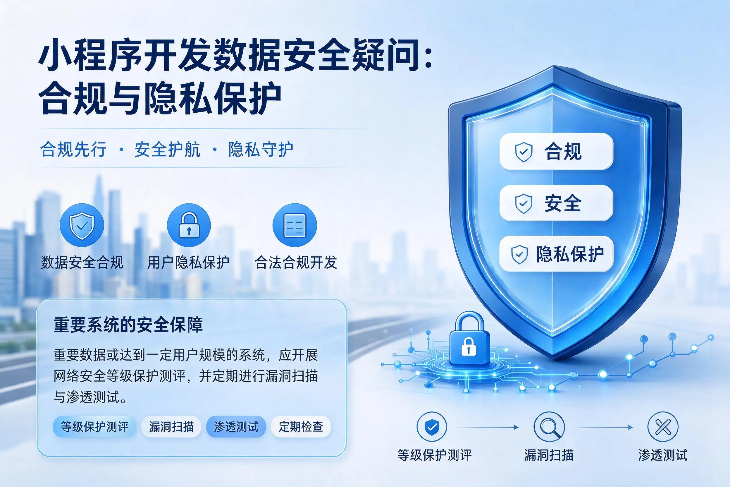 西宁小程序开发数据安全疑问:合规与隐私保护