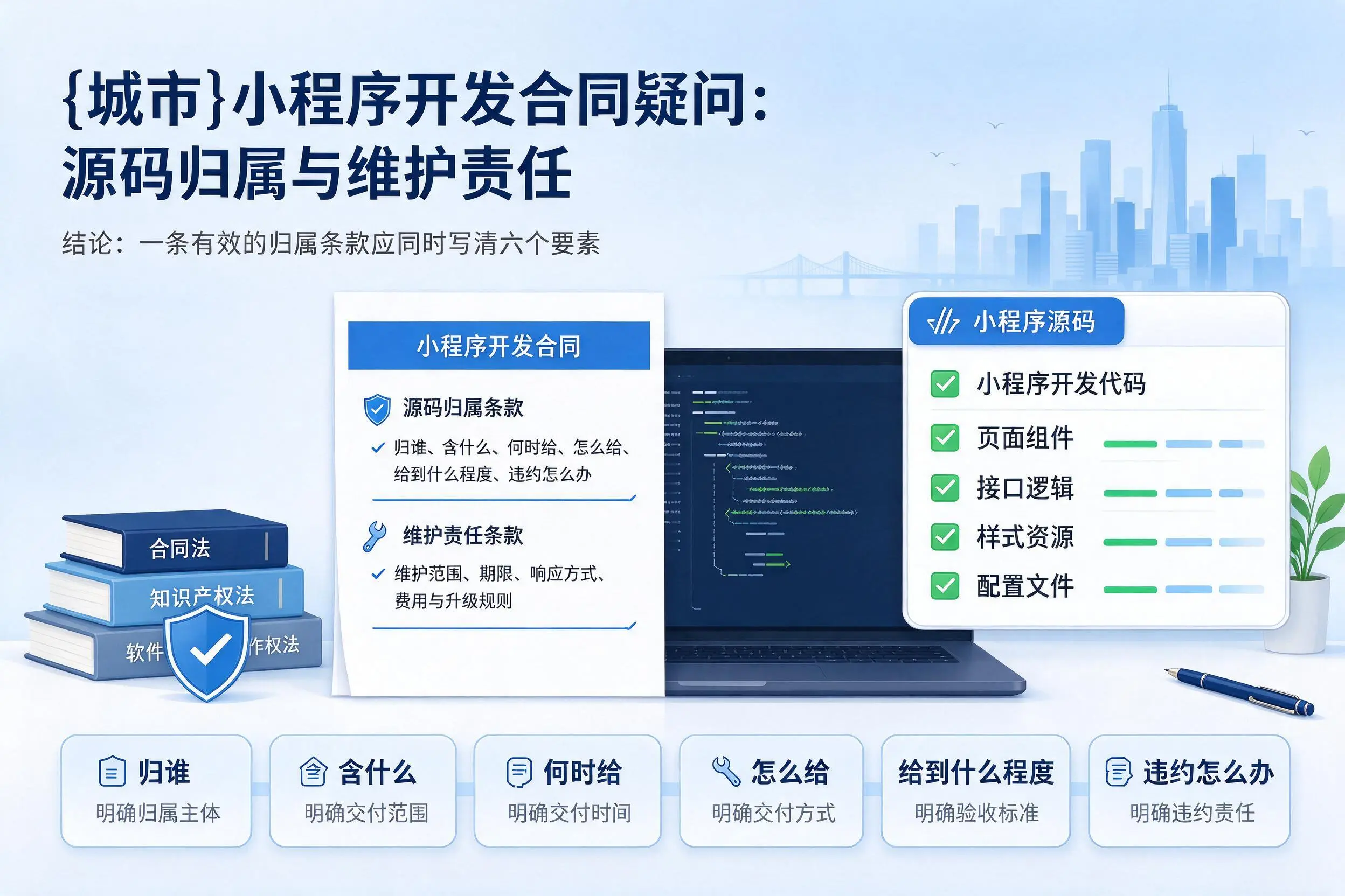 西宁小程序开发合同疑问：源码归属与维护责任