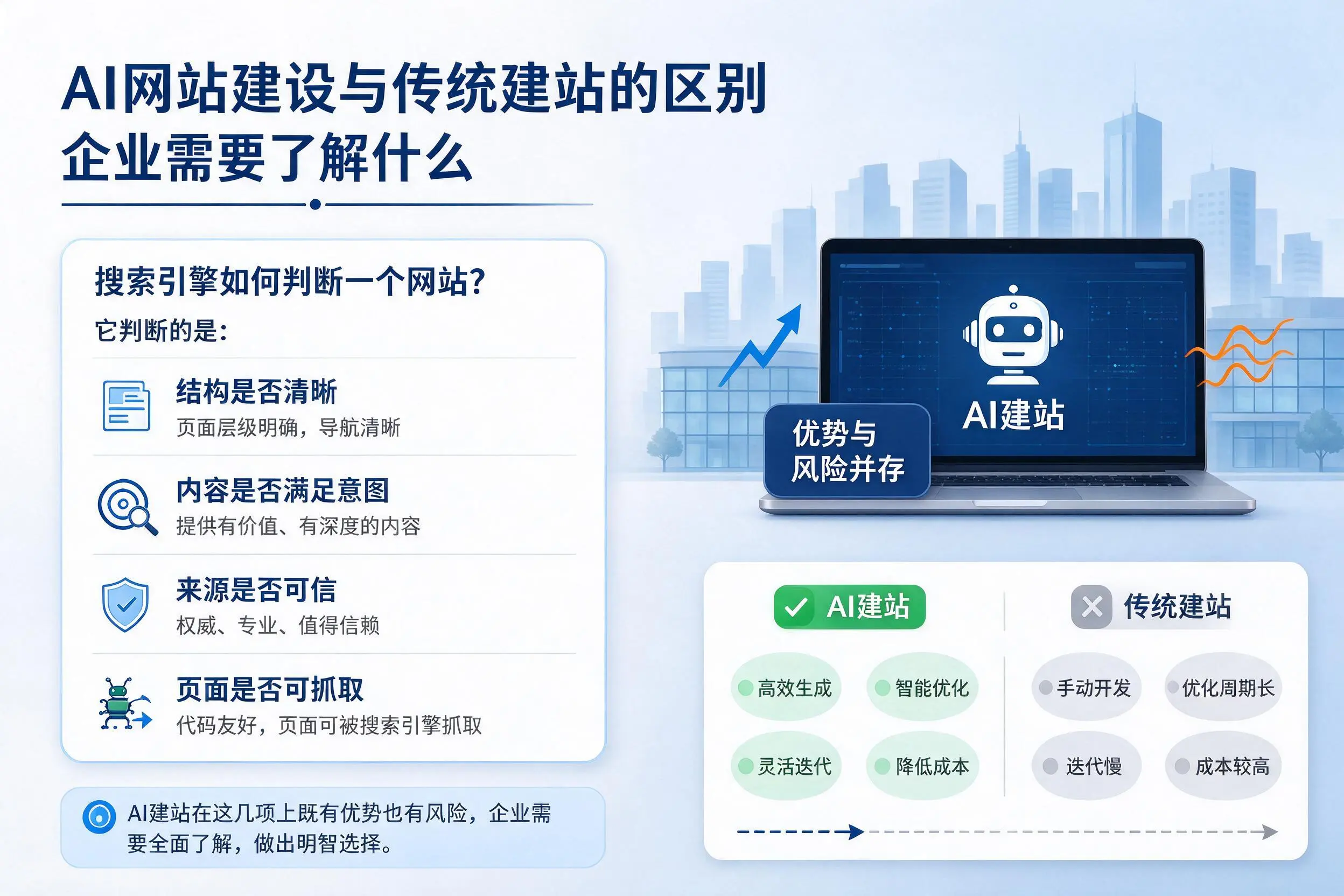 AI网站建设与传统建站的区别，西宁企业需要了解什么