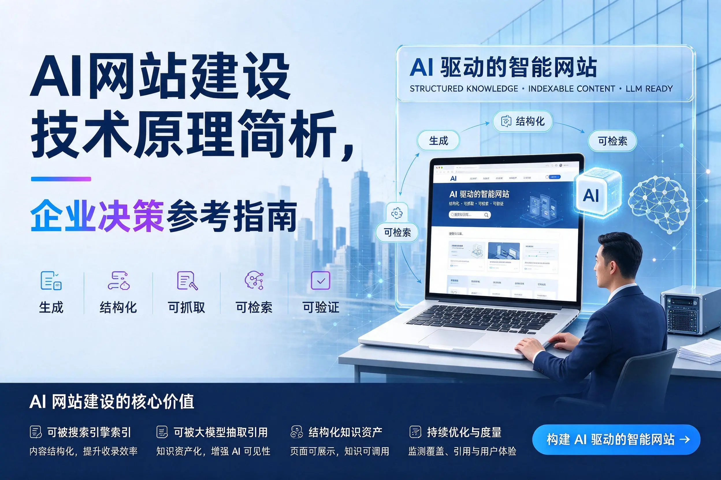 AI网站建设技术原理简析，西宁企业决策参考指南