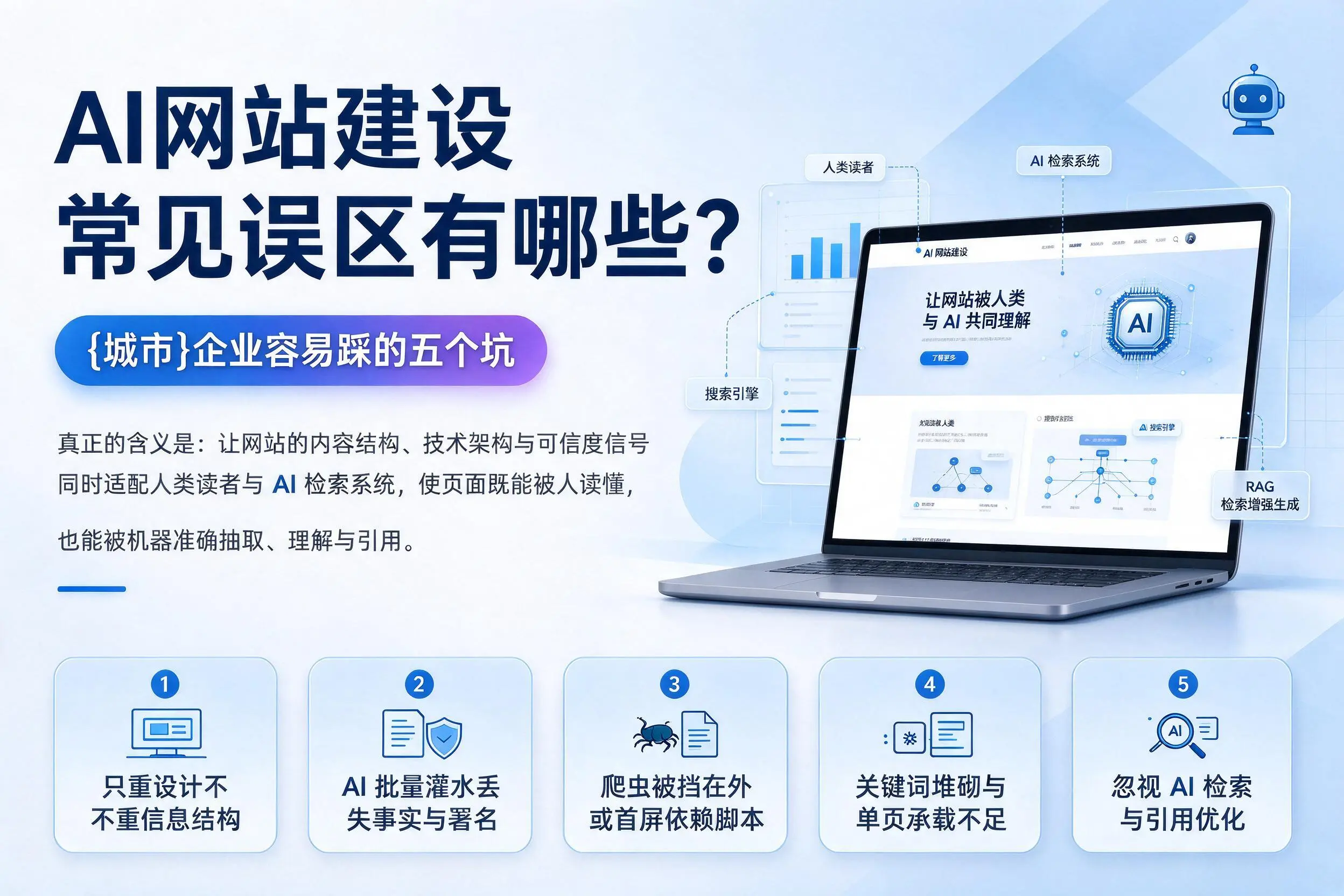 AI网站建设常见误区有哪些?西宁企业容易踩的五个坑