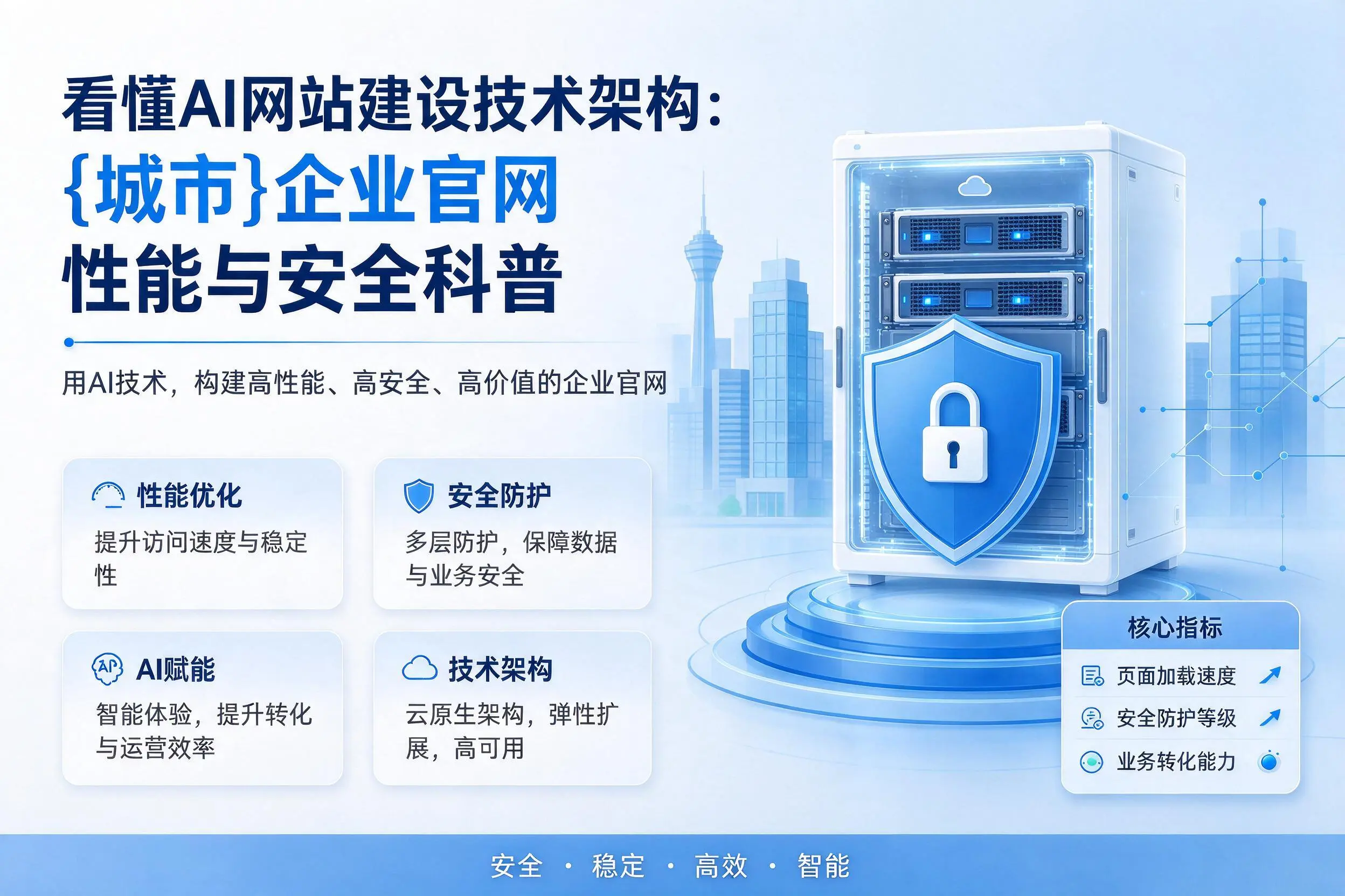 看懂AI网站建设技术架构：西宁企业官网性能与安全科普