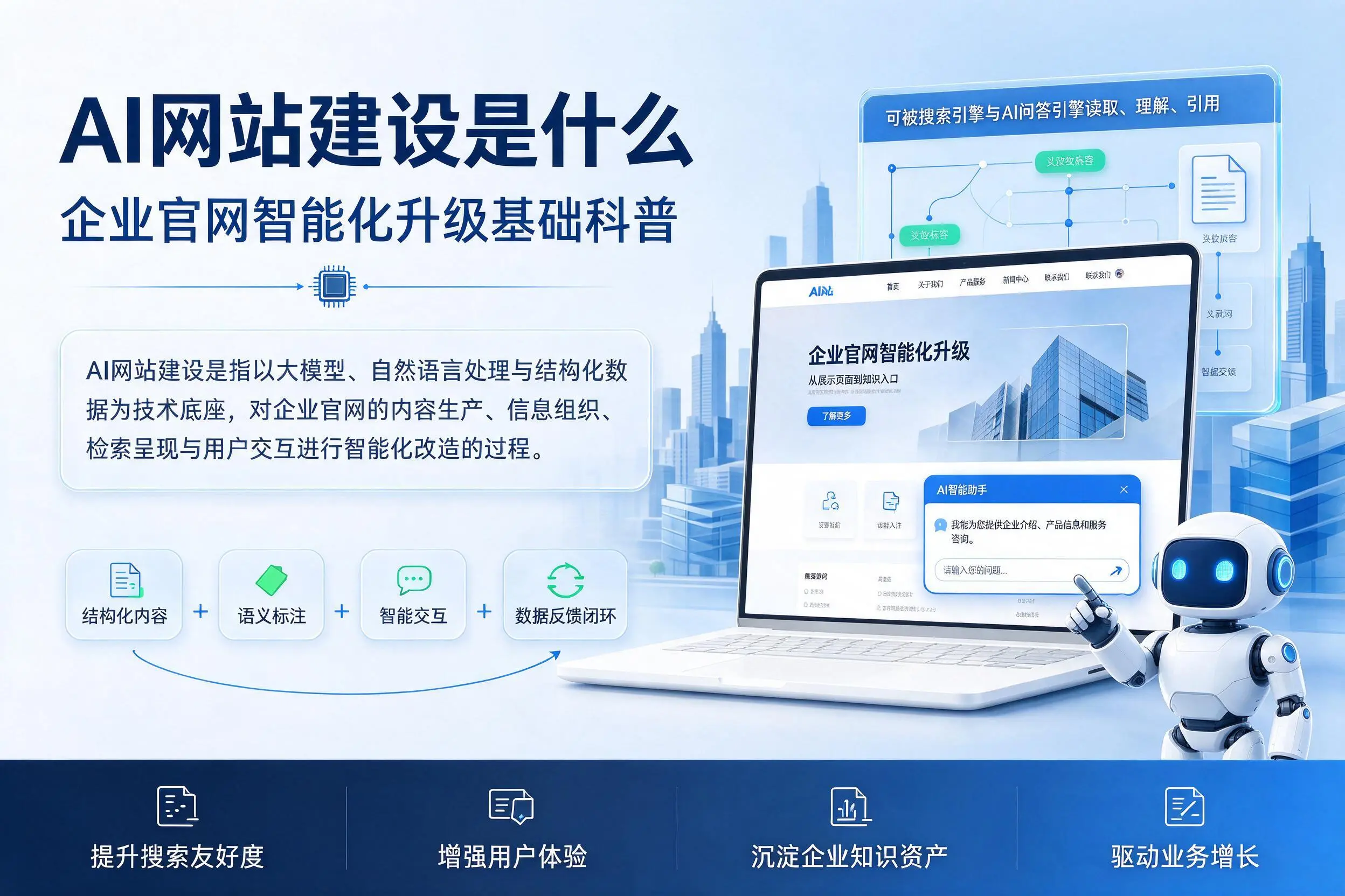 AI网站建设是什么：西宁企业官网智能化升级基础科普