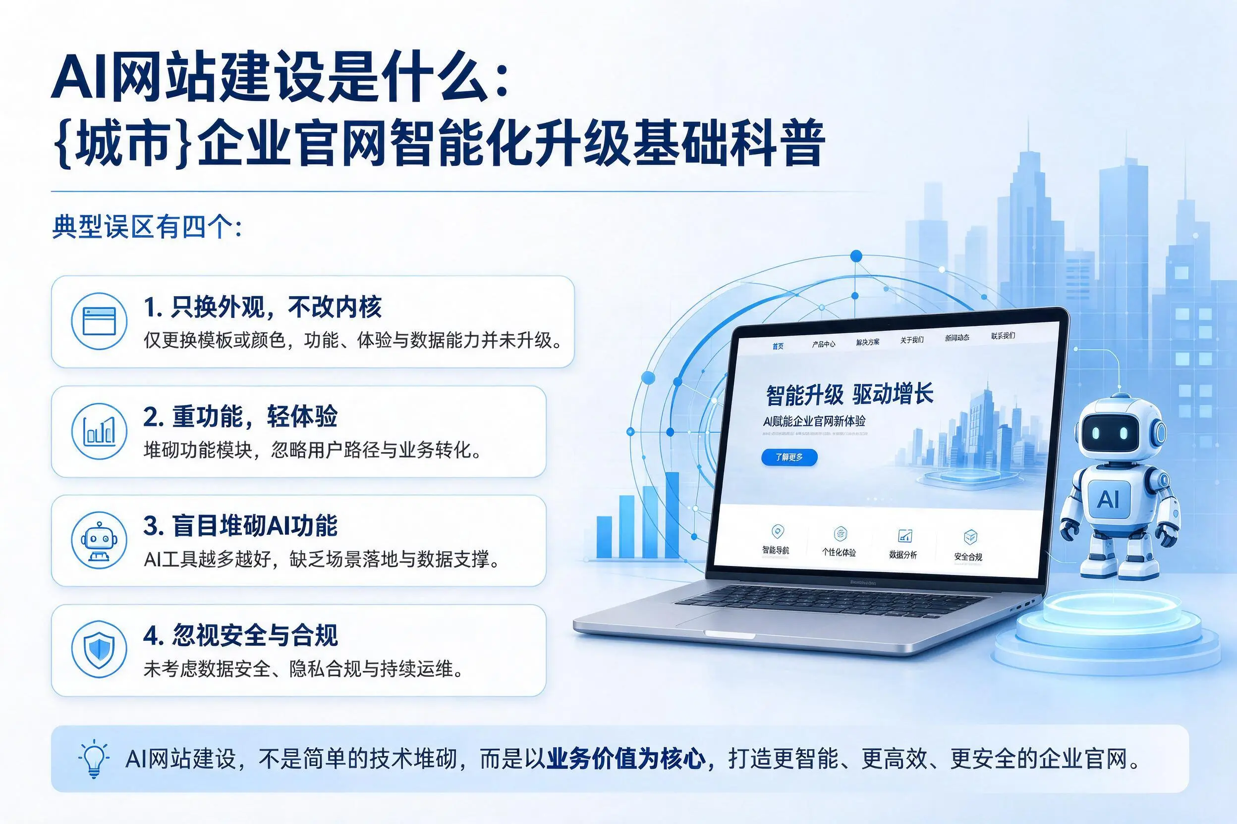 AI网站建设是什么：西宁企业官网智能化升级基础科普