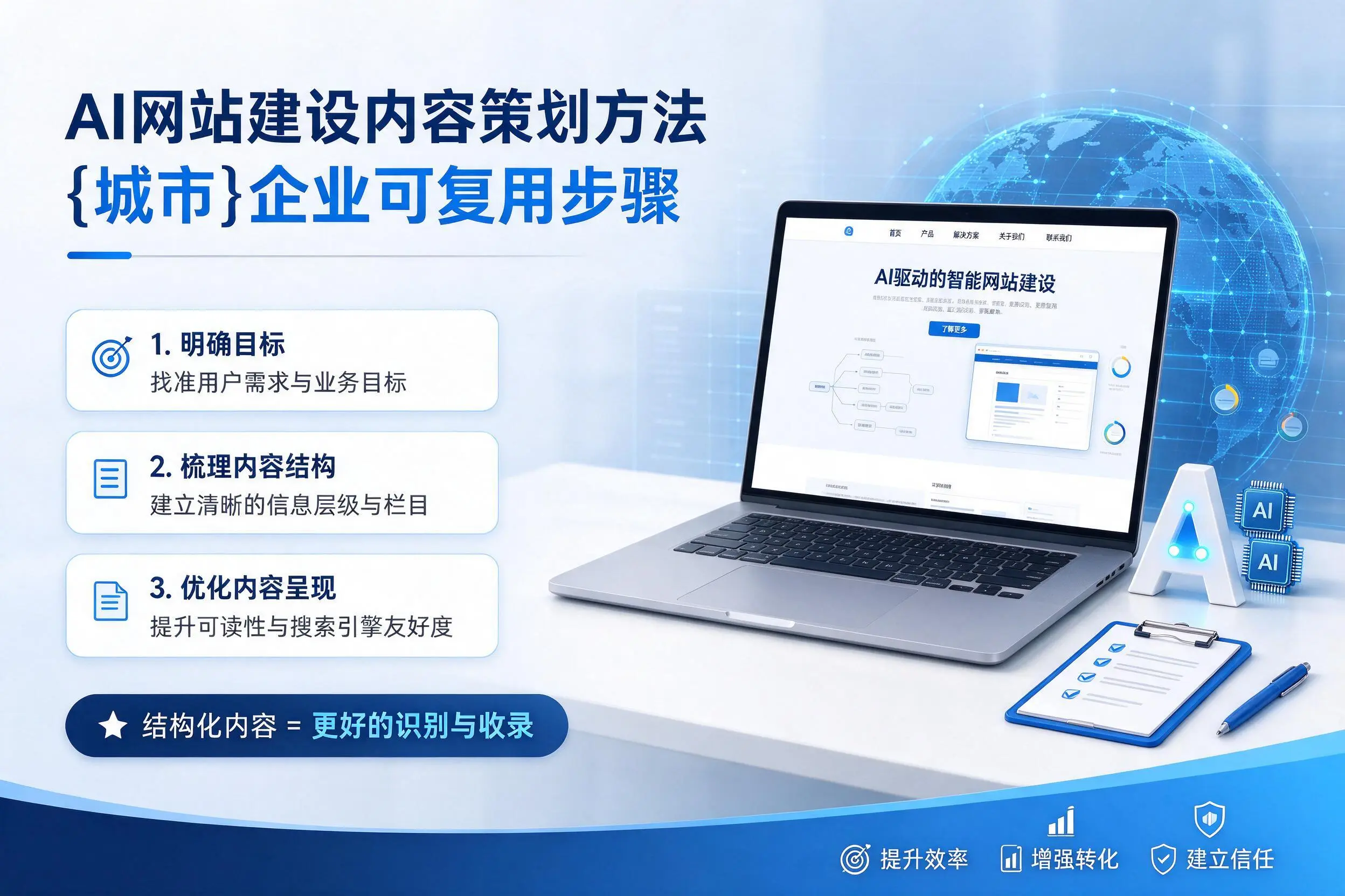AI网站建设内容策划方法，西宁企业可复用步骤