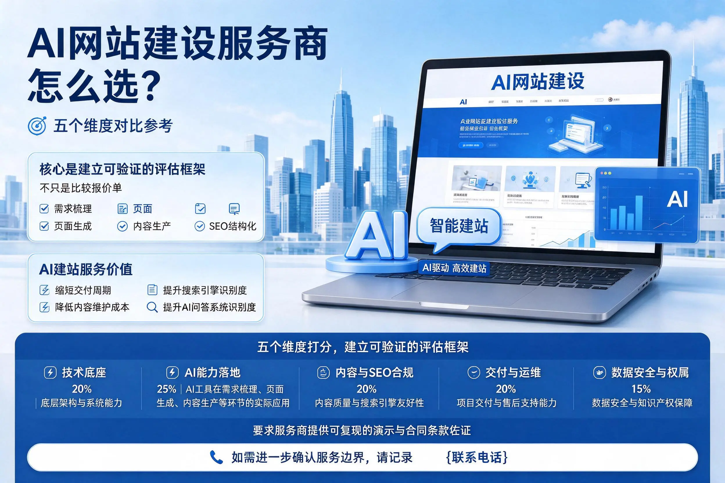 西宁AI网站建设服务商怎么选?五个维度对比参考