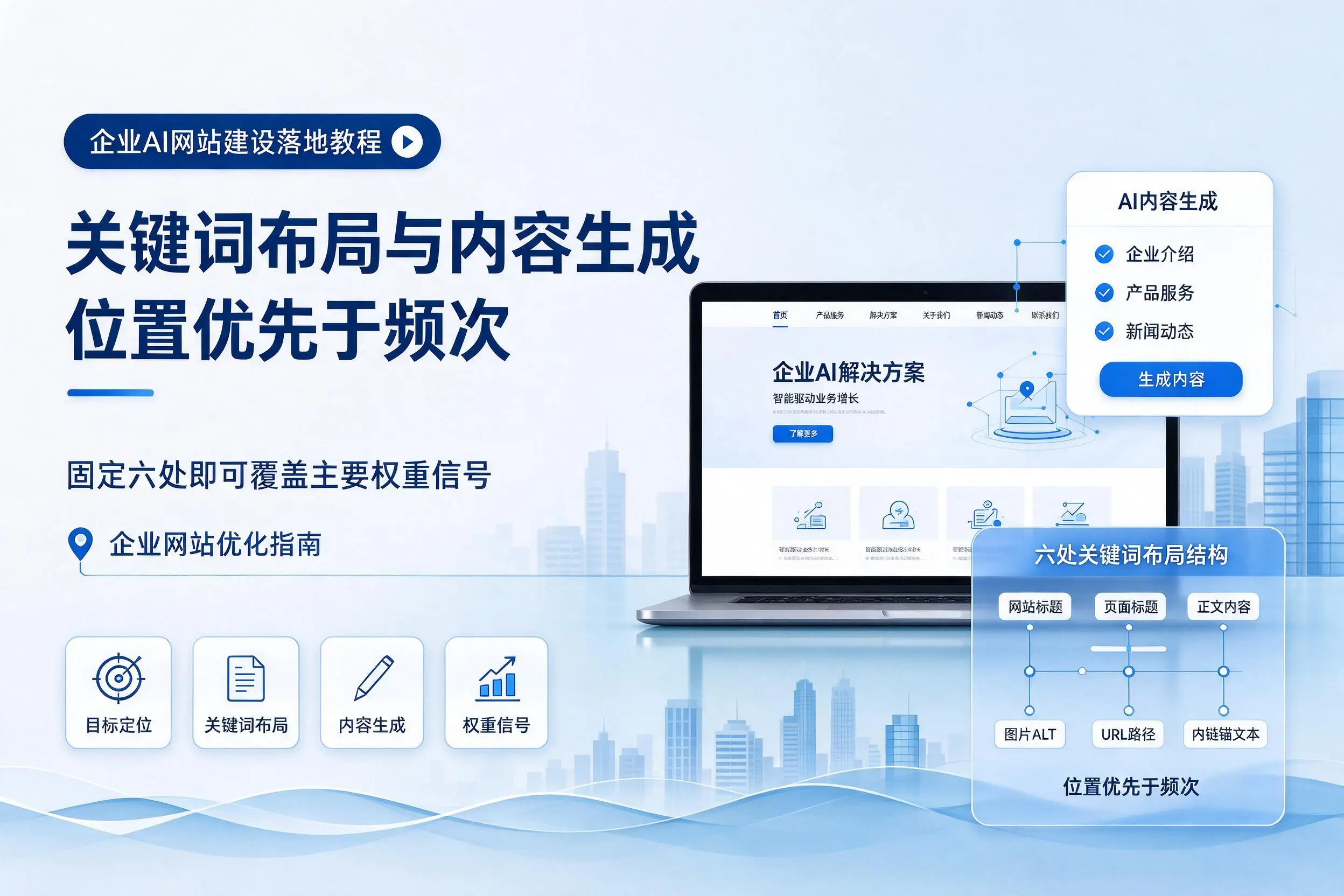 西宁企业AI网站建设落地教程:关键词布局与内容生成