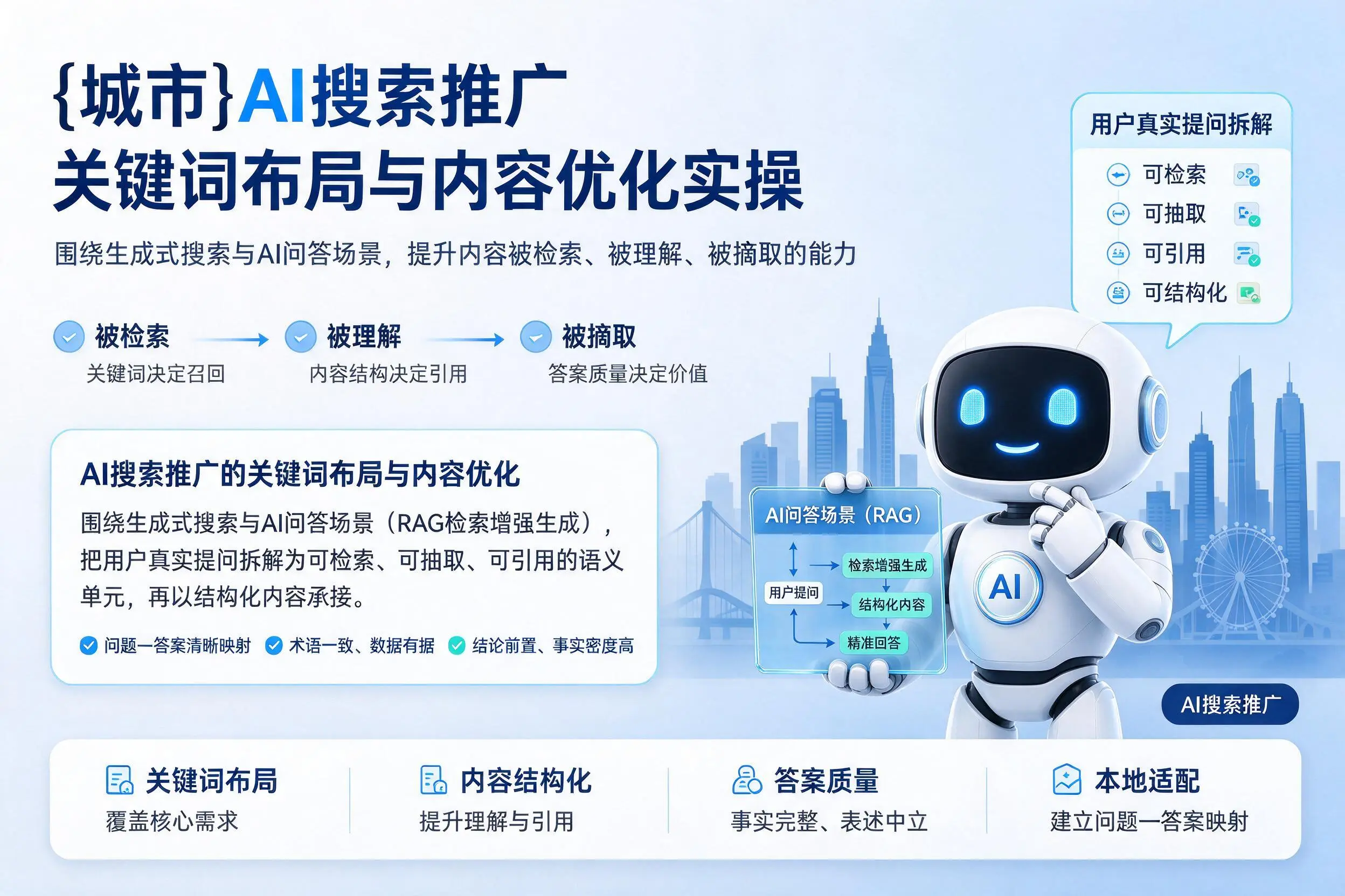 西宁AI搜索推广关键词布局与内容优化实操